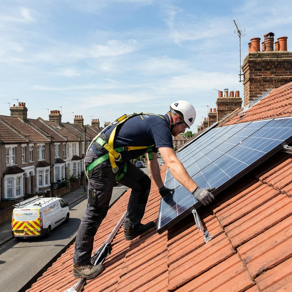 Solar panel installation